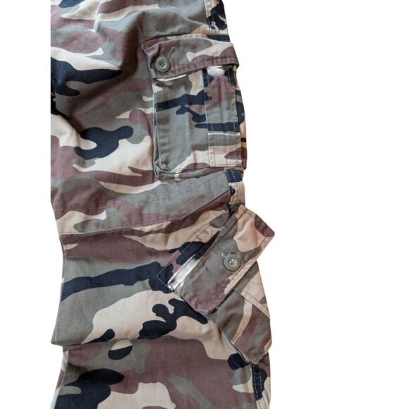 Matchstick Cargo Pants Mens 36 Camouflage Multi Pocket Utility Military Y2K - Picture 8 of 9